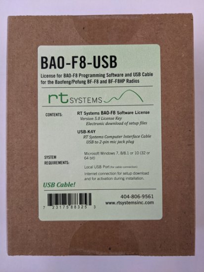 BAO-F8 Programming Software/USB-K4Y Cable Baofeng BF-F8
