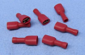 Female Disconnect Fully Insul. Nylon 22-18Awg 0.250" (5Pk)