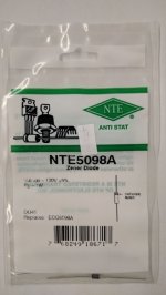 NTE5098A Zener Diode 130.0V 1W, DO-41/DO-15 (2Pk)