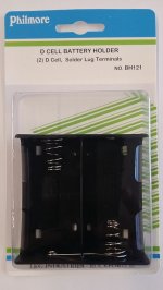 2 "D" Battery Holder (Solder Lug)