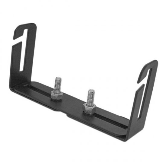 Adjustable Radio Mounting Bracket (5-1/8\" to 8-1/8\") Black