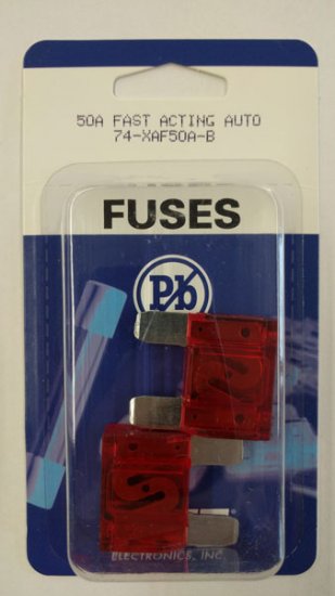50 Amp Red Maxi Blade Fuse (APX) 2Pk