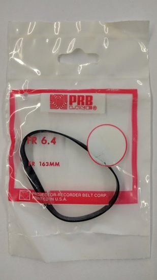 FR6.4 Flat Rubber Belt 6.5\" IC, 0.281\" CS, 0.031\" Wall Thickness
