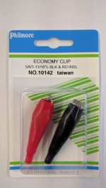 Economy Battery Clip 5A (1Red 1Black)