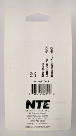 70 Amp Tan MAX Blade (APX) Fuse (2PK) 42VDC