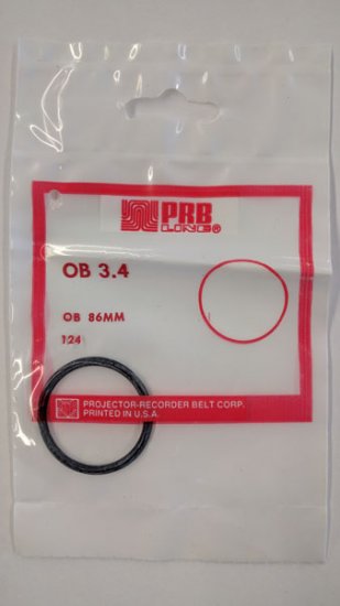 OB3.4 Round Rubber Belt 3.4\" IC, .103\" Cross Section