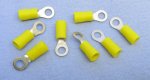 Ring Terminal Insulated 12-10Awg #10 Stud (8Pk) Yellow Vinyl