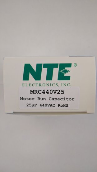 25uF 440VAC Motor Run Capacitor AC Metallized .25" 4-Way Q.C.