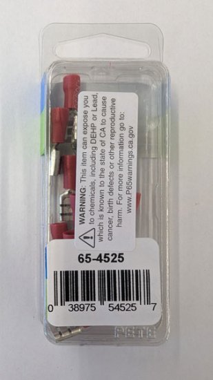 Quick Connect Female Insulated 22-18Awg 0.250" (12Pk) Red Vinyl