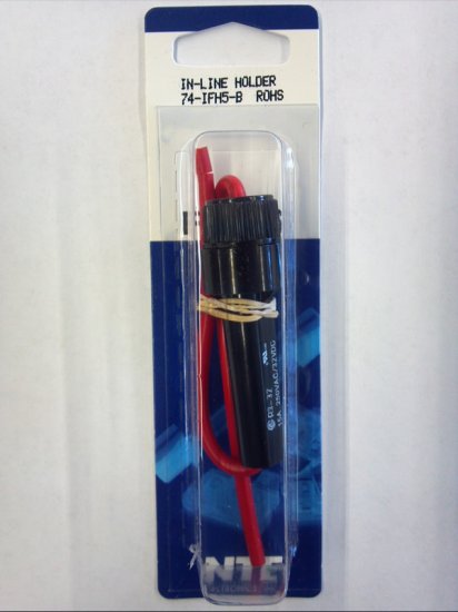 5x20mm (GMA) In-Line Fuse Holder 15Amp 14Awg