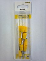 Pin Terminal Insulated Vinyl (PVC) 12-10Awg 0.110" (10Pk)