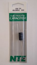 100uf 50V Axial Lead Electrolytic Capacitor