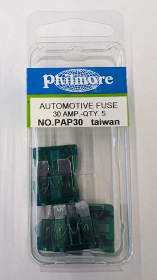 30 Amp Green (ATC) Blade Fuse 32V (5Pk) Fast Acting