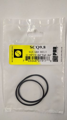 SCQ9.8 Square Belt 9.8" IC, .064" CS, .064" Wall Thickness