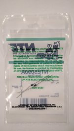 NTE5090A Zener Diode 56.0V 1W, DO-41/DO-15 (2Pk)
