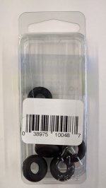 Rubber Grommets 0.250" (1/4") I.D. x 0.375" (3/8") O.D. (8Pk)