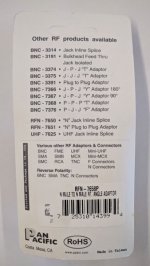 90° RF Adapter N Plug to N Plug