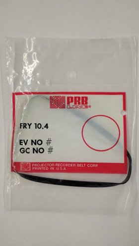 FRY10.4 Flat Rubber Belt 10.4" IC, .2" CS, .03" Wall Thickness