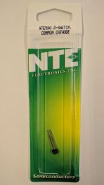 NTE590 Dual Switching Diode, Common Cathode, 75V, 0.3A, 3NS