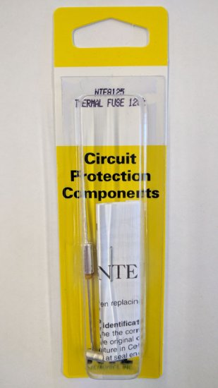 NTE8125 Thermal Fuse 128°C/262°F 15A Axial