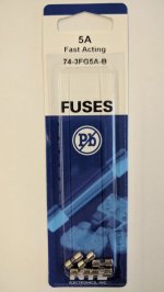 5 Amp Micro Cartridge Fuse (5Pk) Fast Acting 3.6x10mm