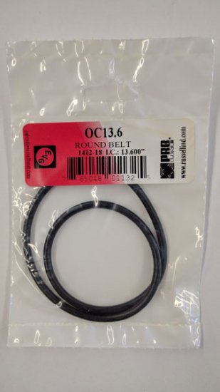 OC13.6 Round Rubber Belt 13.6\" IC, .139\" Cross Section