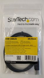 3Ft Black SuperSpeed USB 3.0 Cable A to B - M/M