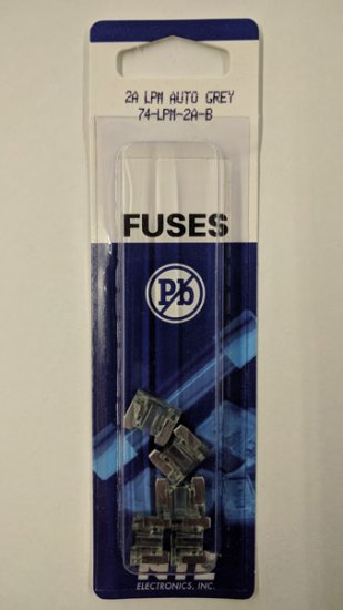 2 Amp Gray (APS) Low Profile Mini-Blade Fuse 32V (5Pk)