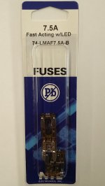 7.5 Amp Brown (ATM) Lighted Mini-Blade Fuse 32V (5Pk)Fast Acting