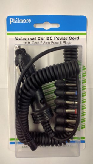 12VDC Universal Power Cord