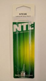 NTE346 T-NPN, Si, RF Driver/Predriver VHF/UHF (PO 3W 130-175MHZ)