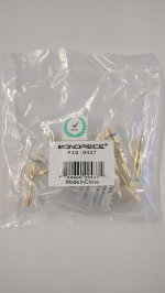 Banana Plugs Open Screw Type (Gold) Red/Black (5Pairs)