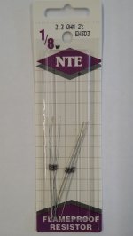 3.3 Ohm, 1/8W, 2% Metal Film Flameproof Resistor (6Pk)