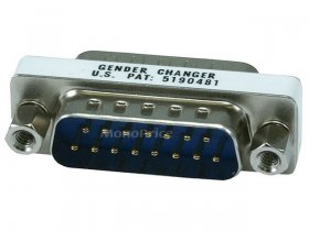 DB15(M)/DB15(M) Mini Gender Changer