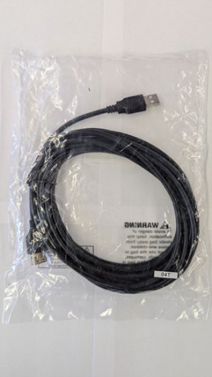 15Ft A M/F USB2.0 Extension Cable - Black