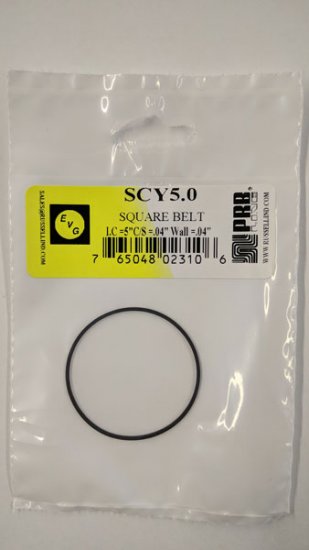 SCY5.0 Square Belt 5.0\" IC, .04\" CS, .04\" Wall Thickness