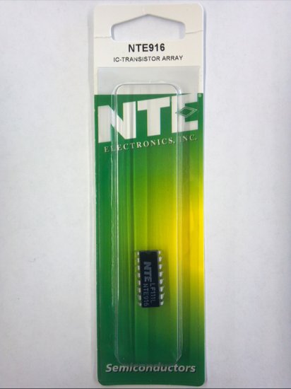 NTE916 IC, High Current, NPN Transistor Array, 16-Lead DIP