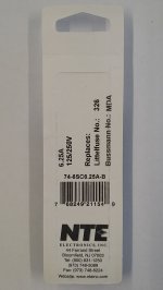 6.25 Amp (MDA) Ceramic Fuse (5Pk) Slow Blow 6x30mm