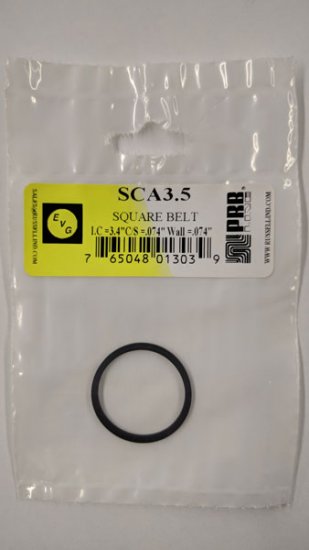 SCA3.5 Square Belt 3.4\" IC, .074\" CS, .074\" Wall Thickness
