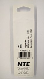 1.5 Amp (2AG) 4.5x15mm Fuse (5Pk) Slow Blow