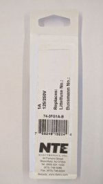 1 Amp Micro Cartridge Fuse (5Pk) Fast Acting 3.6x10mm