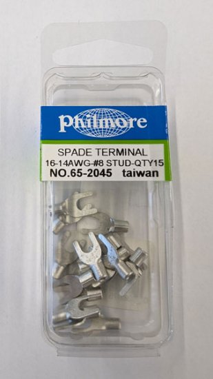 Fork/Spade Non-Insulated 16-14Awg #8 Stud (15Pk)