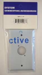 Single Port Stainless Wall Plate For Square XLR