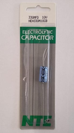 330uf 10V Axial Lead Electrolytic Capacitor
