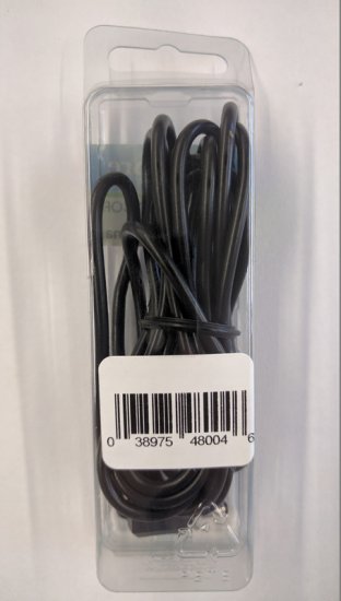 3.5/1.3mm 90° Coaxial DC Power Plug In-Line 6' Leads 24Awg