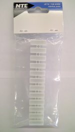 12-Pole 50Amp 300V Euro Terminal Block 11.5mm Pitch 14-8Awg