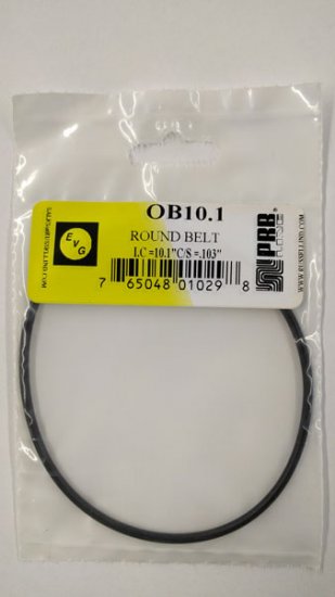 OB10.1 Round Rubber Belt 10.1\" IC, .103\" Cross Section
