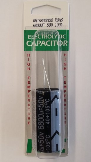 6,800uf 50V 105°C Radial Lead Electrolytic Capacitor