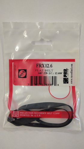 FRX12.6 Flat Rubber Belt 12.6" IC, .322" CS, .032" Wall Thicknes