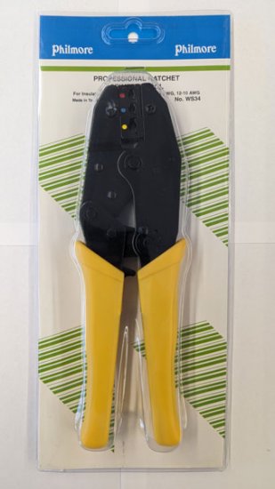 Professional Ratchet Crimp Tool Insulated 22-10Awg
